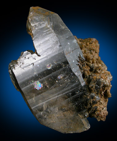 Quartz with Schorl Tourmaline inclusions from Total Wreck Mine, Greenhorn Mountains, Kern County, California
