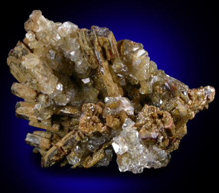 Vanadinite with Calcite from Apex Mine, San Carlos, Manuel Benavides, Chihuahua, Mexico