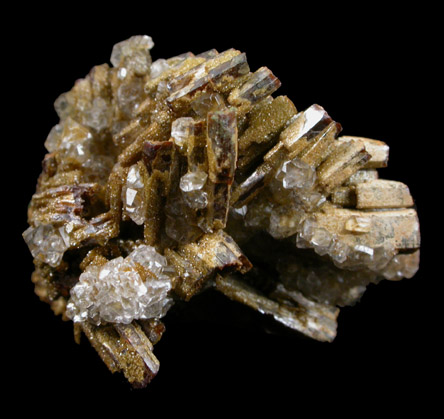 Vanadinite with Calcite from Apex Mine, San Carlos, Manuel Benavides, Chihuahua, Mexico