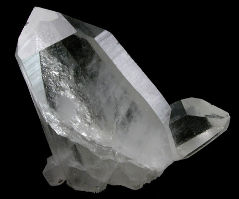 Quartz (Japan Law-twinned) from Black Pine Mine, Flint Creek Valley, Granite County, Montana