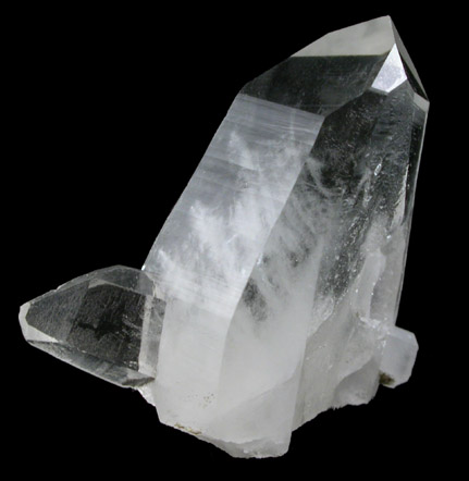 Quartz (Japan Law-twinned) from Black Pine Mine, Flint Creek Valley, Granite County, Montana