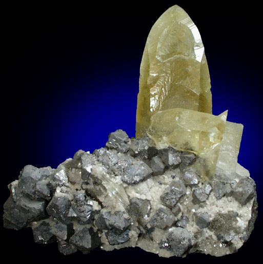 Calcite with Galena and Dolomite from Sweetwater Mine, Viburnum Trend, Reynolds County, Missouri