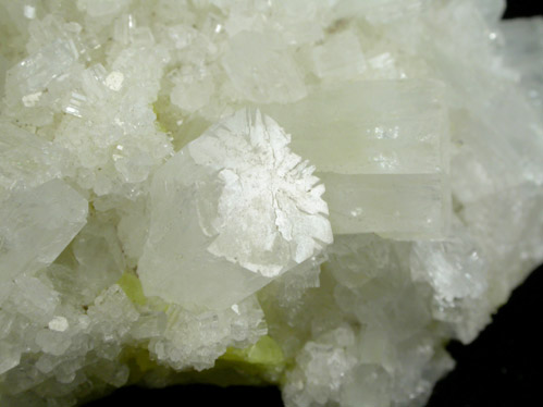 Aragonite over Sulfur from Agrigento District (Girgenti), Sicily, Italy