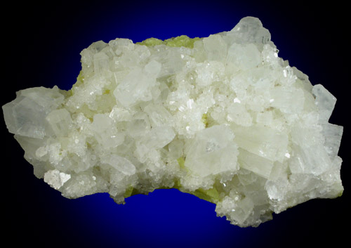 Aragonite over Sulfur from Agrigento District (Girgenti), Sicily, Italy