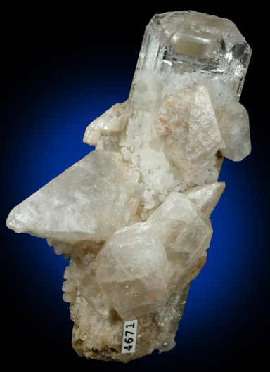 Danburite with Calcite from Charcas District, San Luis Potosi, Mexico