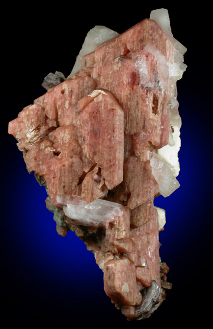 Serandite with Natrolite, Rhodochrosite, Polylithionite, and pseudomorphs after Analcime from DeMix Quarry, Mont Saint-Hilaire, Qubec, Canada