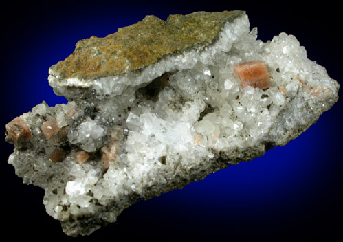 Chabazite-Ca, Datolite, Chamosite, Calcite, Quartz from Prospect Park Quarry, Prospect Park, Passaic County, New Jersey