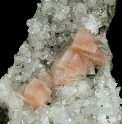 Chabazite-Ca, Chamosite, Calcite, Quartz from Prospect Park Quarry, Prospect Park, Passaic County, New Jersey