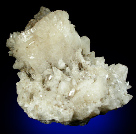 Heulandite-Ca on Calcite from Prospect Park Quarry, Prospect Park, Passaic County, New Jersey