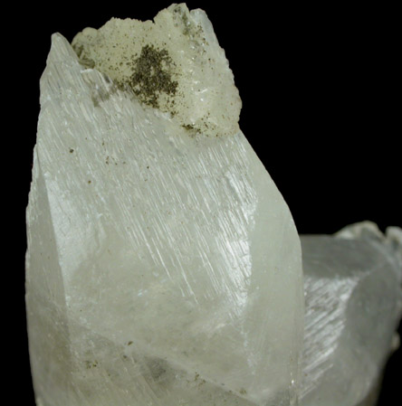 Calcite with Prehnite from Prospect Park Quarry, Prospect Park, Passaic County, New Jersey