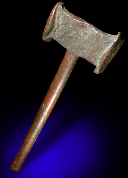 Copper or Bronze Hammer from Keweenaw Peninsula Copper District, Keweenaw County, Michigan