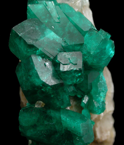 Dioptase from Altyn-Tyube, 66 km east of Karagandy, Karaganda Oblast', Kazakhstan (Type Locality for Dioptase)