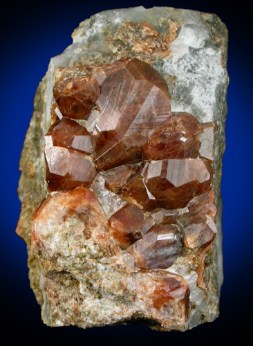 Andradite Garnet in Quartz from Nightingale District, Pershing County, Nevada