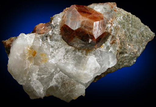 Andradite Garnet in Quartz from Nightingale District, Pershing County, Nevada