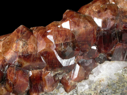 Andradite Garnet in Quartz from Nightingale District, Pershing County, Nevada