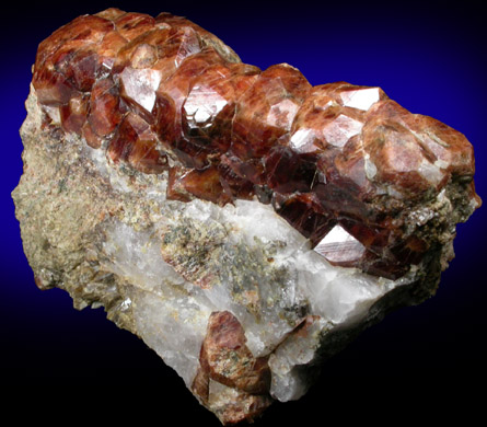 Andradite Garnet in Quartz from Nightingale District, Pershing County, Nevada