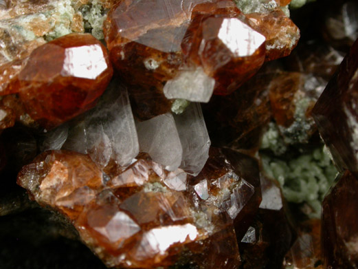 Andradite Garnet in Quartz with Clinozoisite from Nightingale District, Pershing County, Nevada