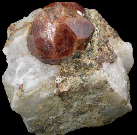 Andradite Garnet in Quartz from Nightingale District, Pershing County, Nevada