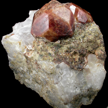 Andradite Garnet in Quartz from Nightingale District, Pershing County, Nevada