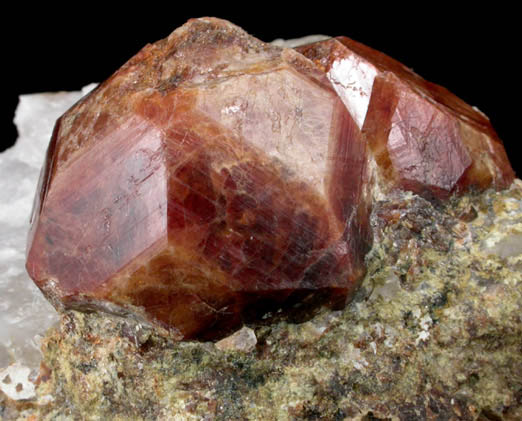 Andradite Garnet in Quartz from Nightingale District, Pershing County, Nevada