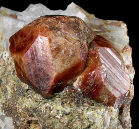 Andradite Garnet in Quartz from Nightingale District, Pershing County, Nevada