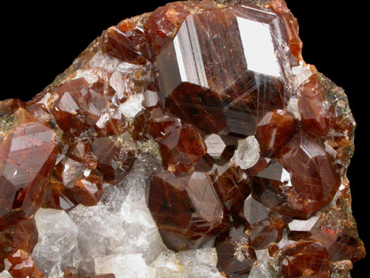 Andradite Garnet in Quartz from Nightingale District, Pershing County, Nevada