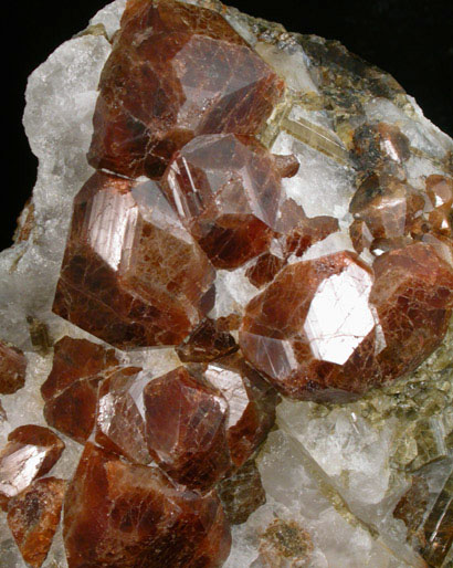 Andradite Garnet in Quartz with Clinozoisite from Nightingale District, Pershing County, Nevada