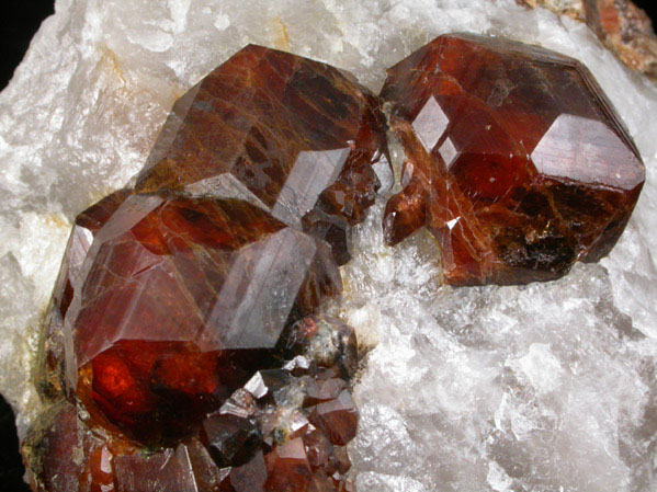 Andradite Garnet in Quartz from Nightingale District, Pershing County, Nevada