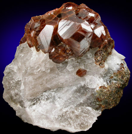 Andradite Garnet in Quartz from Nightingale District, Pershing County, Nevada