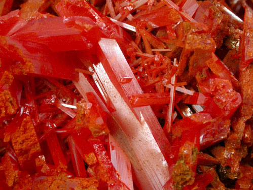 Crocoite from Adelaide Mine, Zeehan District, Tasmania, Australia