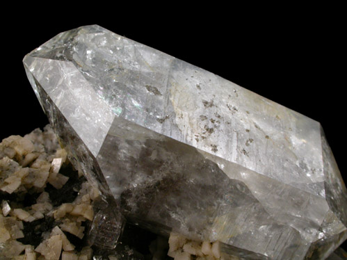 Quartz var. Herkimer Diamond from Eastern Rock Products Quarry (Benchmark Quarry), St. Johnsville, Montgomery County, New York