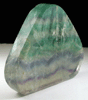 Fluorite (polished slab of banded fluorite) from Hunan, China