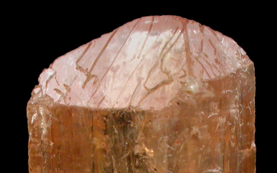 Topaz var. Imperial Topaz from Ouro Preto, Minas Gerais, Brazil