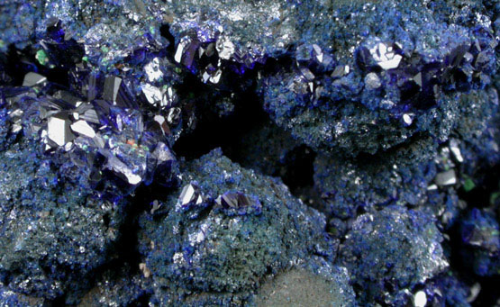 Azurite from Morenci Mine, Clifton District, Greenlee County, Arizona