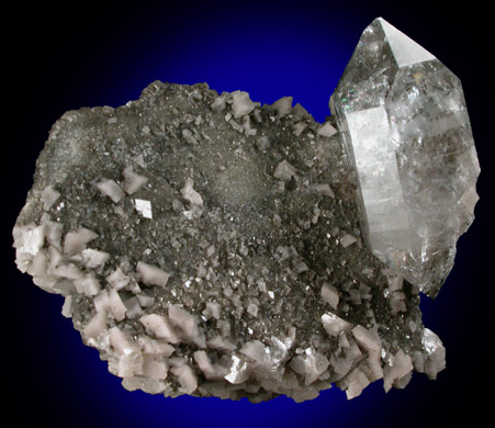 Quartz var. Herkimer Diamond from Eastern Rock Products Quarry (Benchmark Quarry), St. Johnsville, Montgomery County, New York