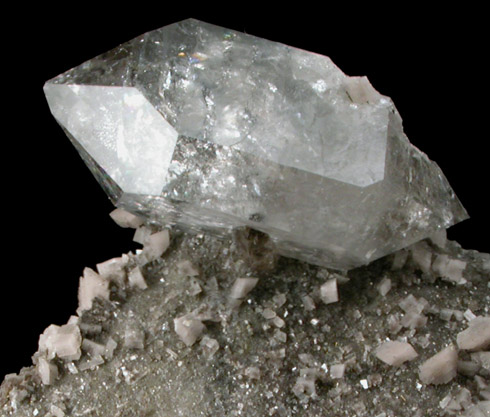 Quartz var. Herkimer Diamond from Eastern Rock Products Quarry (Benchmark Quarry), St. Johnsville, Montgomery County, New York