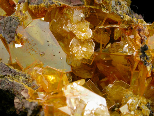 Wulfenite, Mimetite, Willemite from San Francisco Mine, Cerro Prieto, north of Cucurpe, Sonora, Mexico