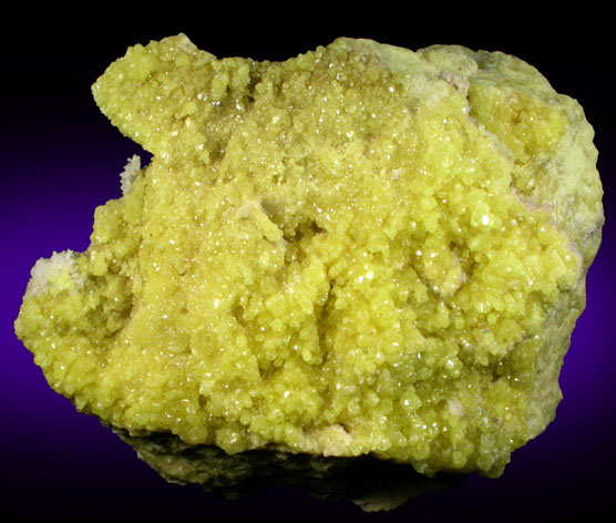 Sulfur from Hot Springs Point Sulfur Mine, east of Crescent Valley, Eureka County, Nevada