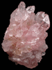 Quartz var. Rose Quartz Crystals from Lavra da Ilha, Taquaral, Jequitinhonha River, Minas Gerais, Brazil