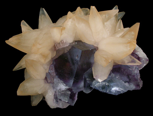 Fluorite and Calcite from Minerva #1 Mine, Cave-in-Rock District, Hardin County, Illinois