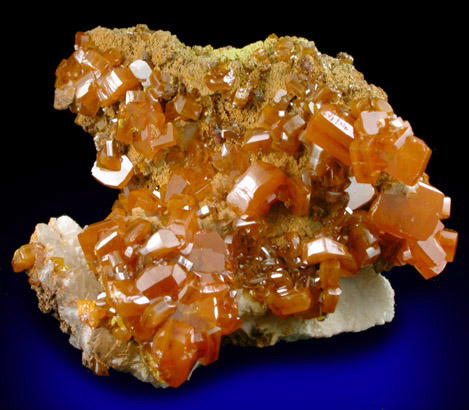 Wulfenite with Mimetite from Ahumada Mine, Sierra de Los Lamentos, Chihuahua, Mexico