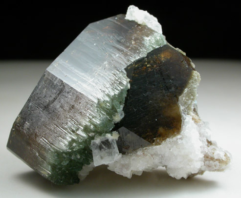 Uvite Tourmaline with Magnesite from Brumado District, Serra das guas, Bahia, Brazil