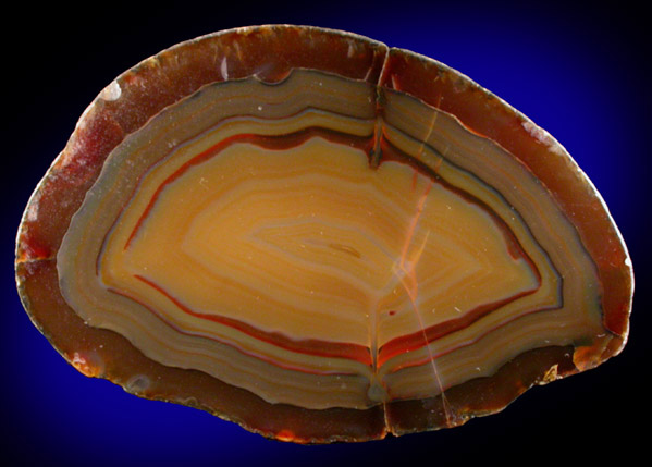 Quartz var. Banded Agate from Rio Grande do Sul, Brazil