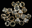 Diamond (21 octahedral crystals - 1.88 carats total) from Mirny, Republic of Sakha (Yakutia), Siberia, Russia