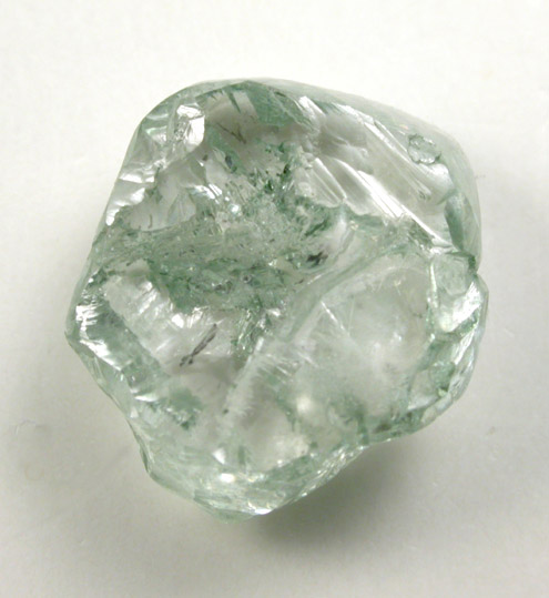 Diamond (2.91 carat blue-green flattened crystal) from Paragua, Bolivar Province, Venezuela