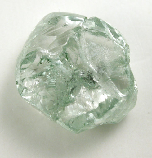 Diamond (2.91 carat blue-green flattened crystal) from Paragua, Bolivar Province, Venezuela