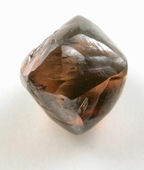 Diamond (3.04 carat gemmy brown octahedral crystal) from Damtshaa Mine, south of the Makgadikgadi Pans, Botswana