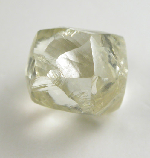 Diamond (1.79 carat yellow dodecahedral crystal) from Venetia Mine, Limpopo Province, South Africa