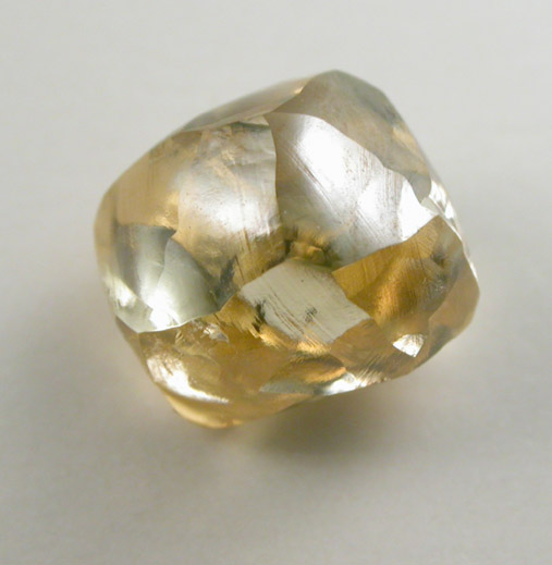 Diamond (1.45 carat orange dodecahedral crystal) from Venetia Mine, Limpopo Province, South Africa