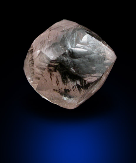 Diamond (1.18 carat pink dodecahedral crystal) from Damtshaa Mine, south of the Makgadikgadi Pans, Botswana